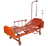 Медицинская кровать Е-8 MM-18Н (2 функции) ЛДСП с полкой и обеденным столиком