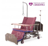 Кровать механическая Е-45А (ММ-5628Н-04) с боковым переворачиванием, туалетным устройством и функцией «кардиокресло»